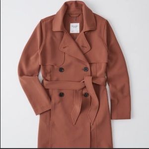 NWOT Abercrombie and Fitch Drapey Trench Coat